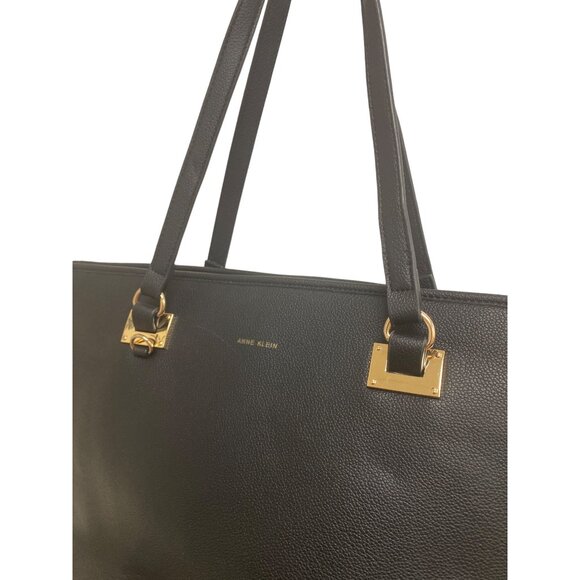 Ann Klein women’s black purse handbag shoulderbag Large SKU 1154 - Picture 3 of 13